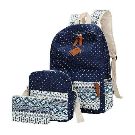 Topcobe Elementary School Backpack For Women Fashion Canvas Backpack