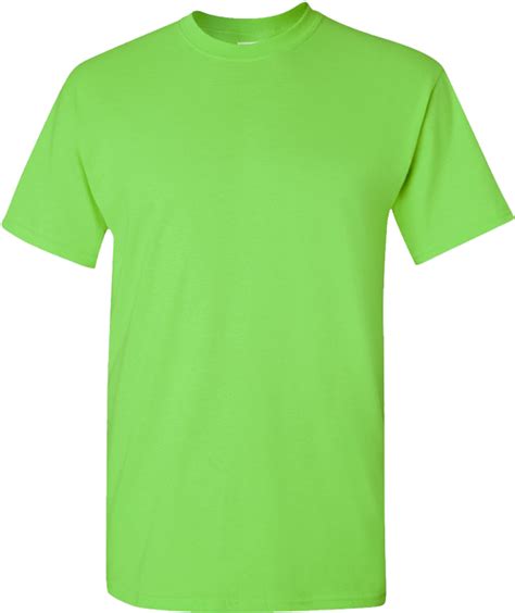 Transparent Neon Green Png - Gildan Kiwi Green T Shirt, Png Download png image