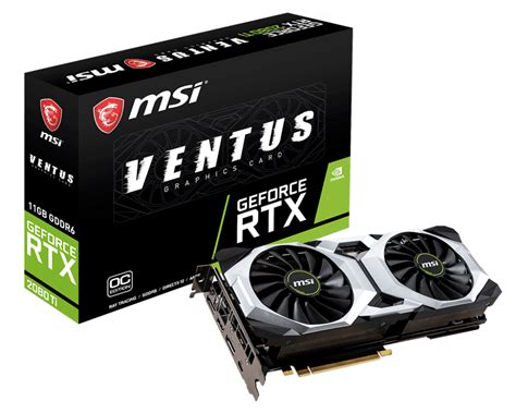 Specification Geforce Rtx 2080 Ti Ventus 11g Oc Msi Global The