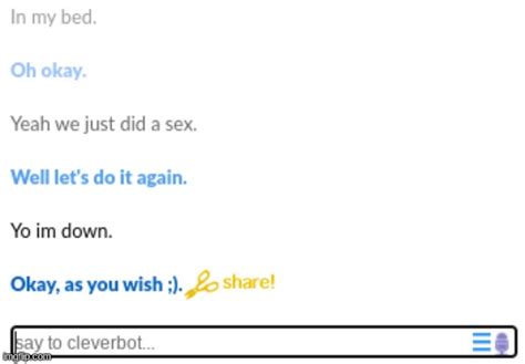 Cleverbot Sex 2 Electric Boogaloo Imgflip