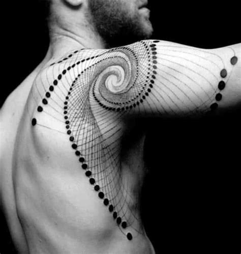 40 Geometric Back Tattoos For Men 2024 Inspiration Guide