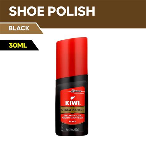 kiwi shine and protect liquid shoe polish black 30ml shopee philippines