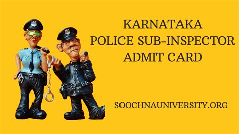 KSP PSI Admit Card 2021 OUT Karnataka Police SI Civil Hall Ticket