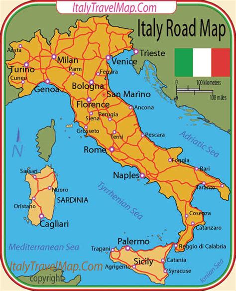 Large Detailed Political Map Of Italy With Roads And Vrogue Co