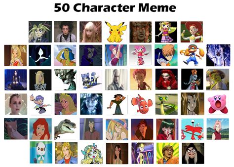 My Top 50 Favorite Characters By Amelia411 On Deviantart