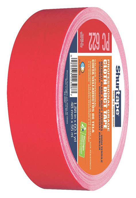 Shurtape Industrial Duct Tape 48mm X 55m 1250 Mil Thick Red Coated