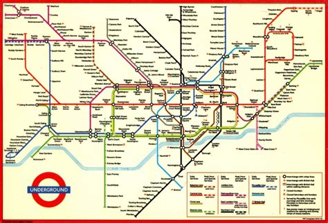 Large View Of The Standard London Underground Map This Is Exactly