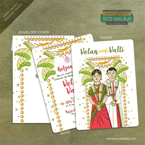 Check out our 8 designs for indian wedding invitation cards. Pin on Tamil Brahmin South Indian Wedding Invite Illustration + Design
