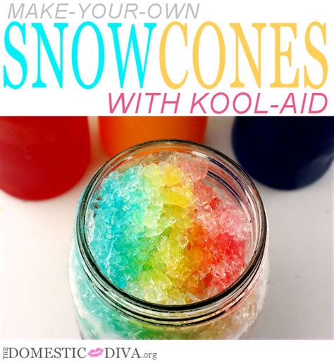 Make Your Own Snow Cone Syrup The Domestic Diva