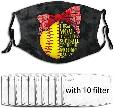 Funny Softball Mom Women Pitcher Catcher Girls Face Mask