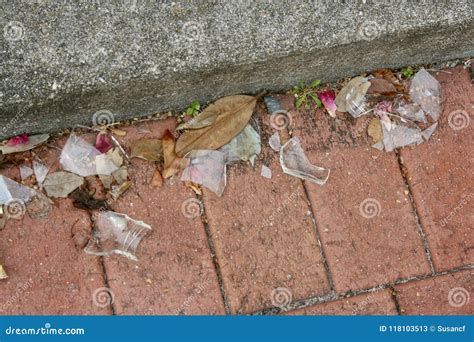 broken glass on the pavement stock image image of glass mixed 118103513