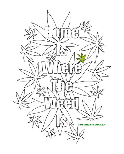 Weed Plant Coloring Pages At Getdrawings Free Download