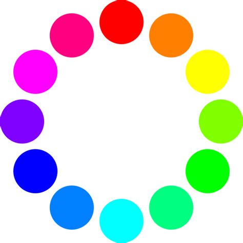 12 Color Circles Clip Art At Vector Clip Art Online