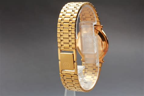 Exc5 Wcase Vintage Gucci 9200m Gold Dial Quartz Unisex Watch Ebay