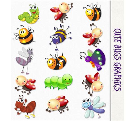 Cute Bugs Clip Art Insects Clipart Panda Free Clipart