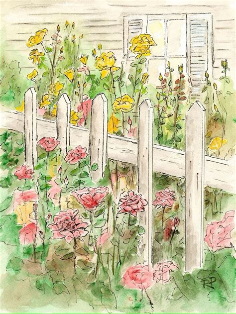Tổng Hợp Tranh Vẽ Vườn Hoa đẹp đầy Màu Sắc Và Sinh động