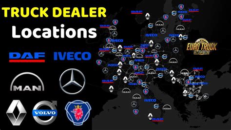 Truck Dealer Locations Euro Truck Simulator Locations Of Truck