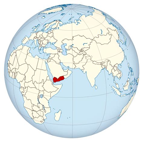 Yemen Location On World Map