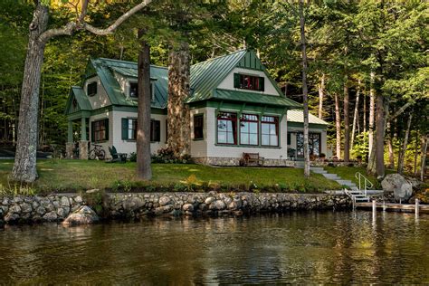 Lakeside Maine Cottage Tms Architects Lake Houses Exterior Lake