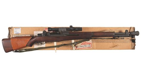 Us Springfield M1d Semi Automatic Sniper Rifle With Scope Rock