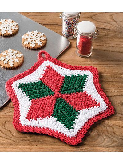 Christmas Star Pot Holder Crochet Pattern In Christmas Crochet Crochet Pot Holders Free