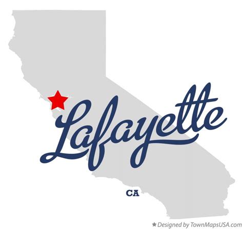 Map Of Lafayette Ca California