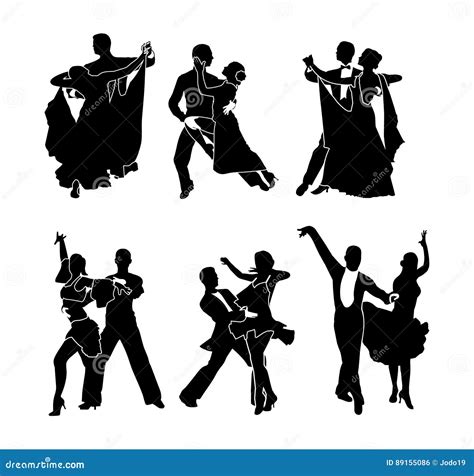 Set Of Dancing Couples Cartoon Vector 72246613