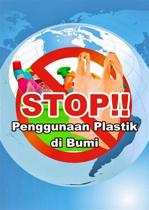 Poster Tentang Sampah Plastik Lukisan