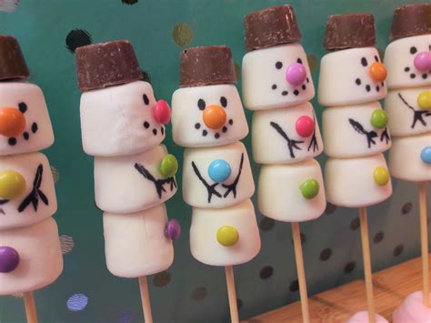 Recipe Marshmallow Snowmen Fun Festive Treats Art And Soul