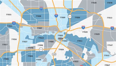 Houston Zip Code Map World Of Maps