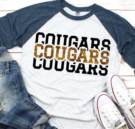 cougars svg cougars football svg cougar shirt svg cougar etsy