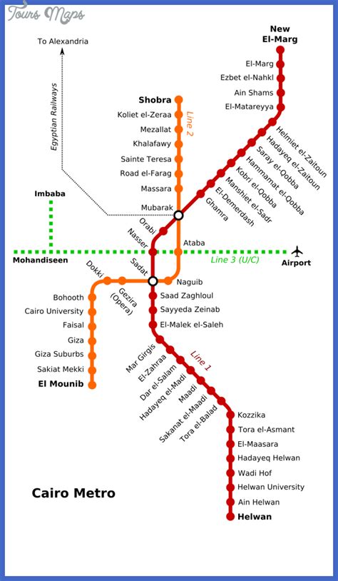 Egypt Subway Map Toursmaps Com