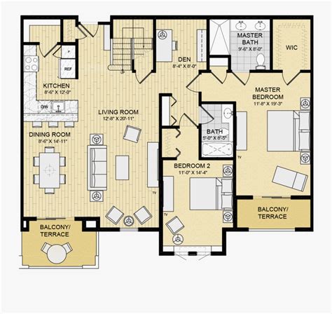 Bedroom Luxury Apartment Floor Plans Free Transparent Clipart ClipartKey