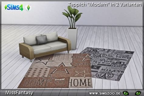 Blackys Sims 4 Zoo Modern Rugs By Missfantasy • Sims 4 Downloads