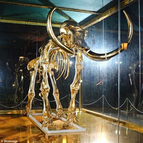 Damien Hirst Donates Sale Of £9m Golden Mammoth To Charity Daily Mail