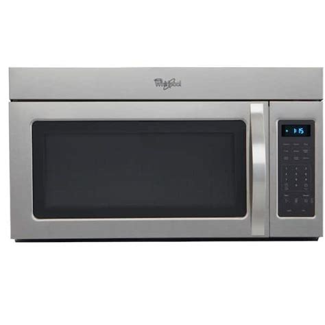 Whirlpool 1 7 Cu Ft Over The Range Microwave In Stainless Steel