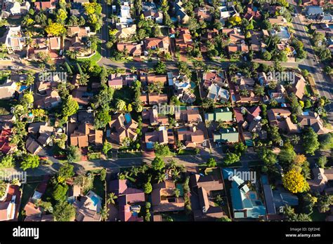 Aerial View Of Johannesburg Housing Suburbsjohannesburgsouth Africa