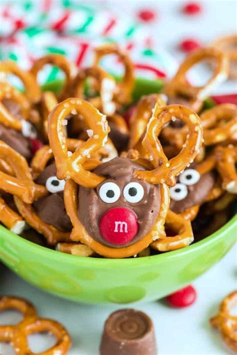 Rolo Pretzel Reindeer These Sweet And Salty Treats Are Perfect For