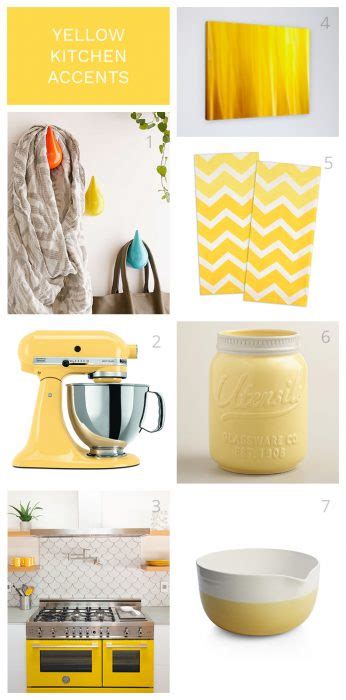 Check out our kitchen accents selection for the very best in unique or custom, handmade pieces from our home there are 102845 kitchen accents for sale on etsy, and they cost $24.93 on average. Yellow Kitchen Accents for Your Modern Coastal Home