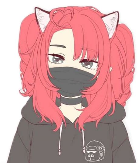 Aesthetic Anime Girl With Mask