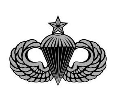Us Army Senior Parachutist Badge Vector Files Dxf Eps Svg Ai Etsy
