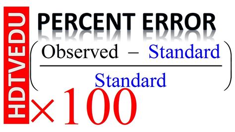 Check spelling or type a new query. 1952 {HECANHELP.COM USA} Percent Error Formula (Usually Absolute Value - Sciences + or -) - YouTube