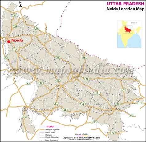 Where Is Noida Located In India Noida Location Maputtar Pradesh
