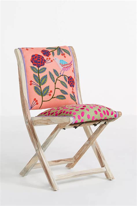 Izzy Terai Folding Chair Anthroliving Folding Dining Chairs Diy Home