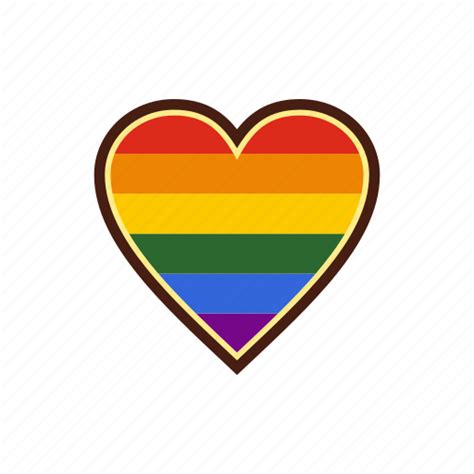 community gay heart homosexual lesbian lgbt rainbow icon download on iconfinder