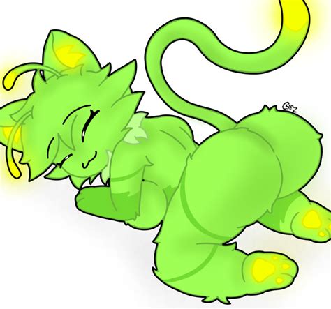 Rule 34 Alien Antennae Ass Big Breasts Chez Arts Closed Eyes Female Glowing Paws Glowing Tail