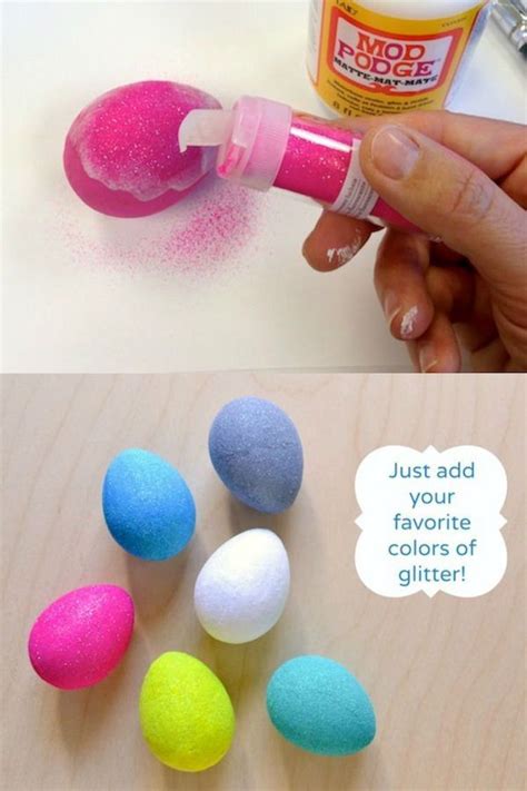 These Glitter Easter Eggs Make A Big Impact Easy Easter Decorations