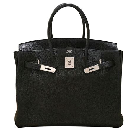 Hermès Birkin 35 Black Togo Leather Phw Handbags Leather Black Ref