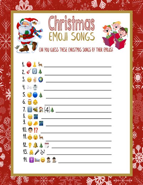 Sing Me An Emoji Christmas Answers Semanario Worksheet For Student