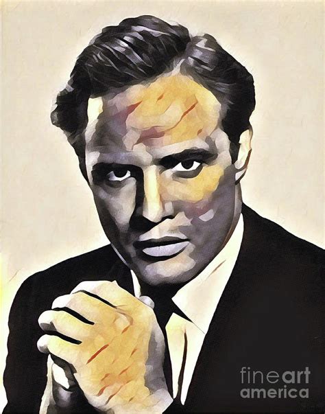 Marlon Brando Vintage Actor Painting By Esoterica Art Agency Fine